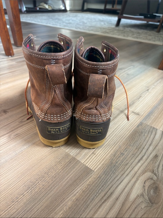 L.L. Bean Brown and Dark Brown Waterproof Duck Boots